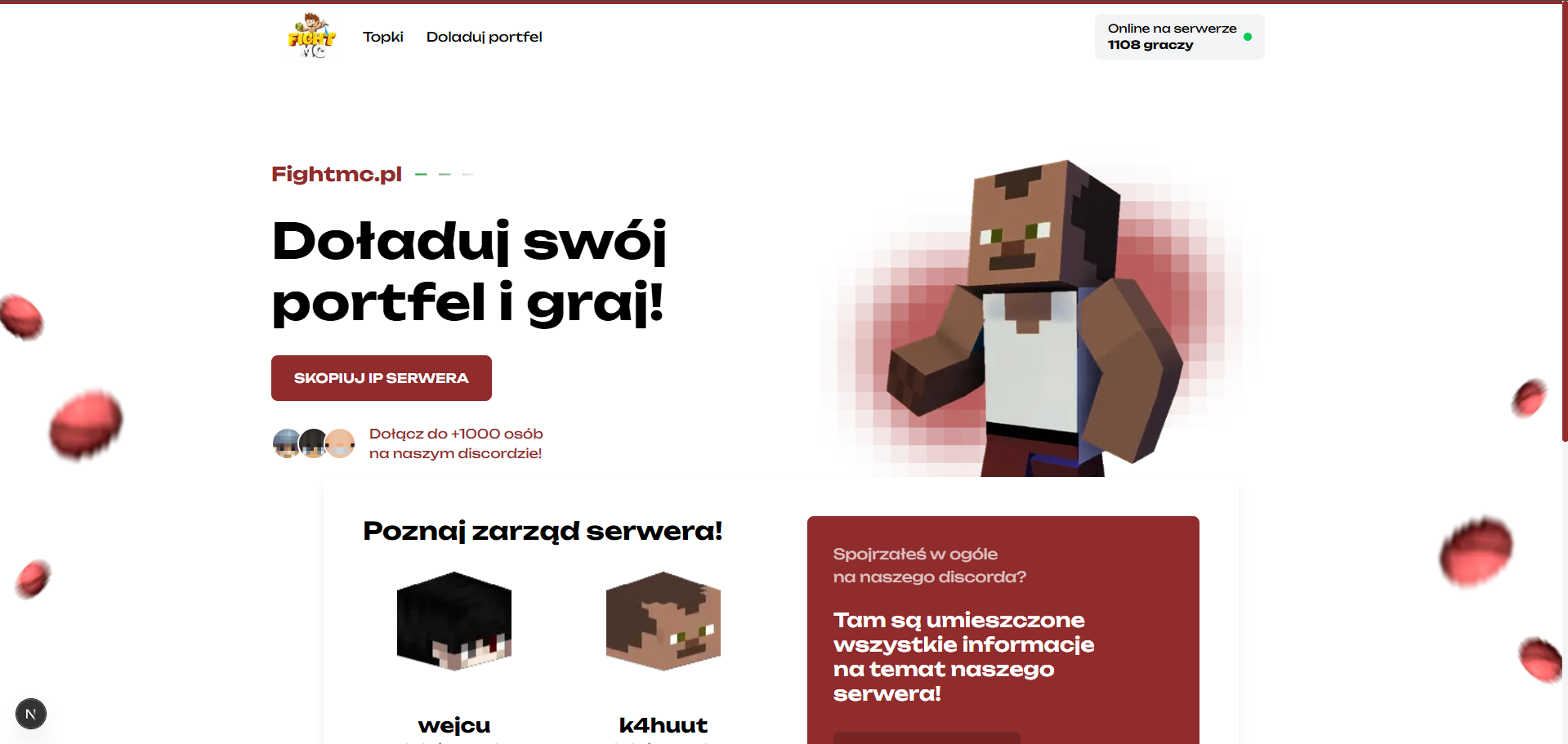 Strona serwera Minecraft - FightMC.PL